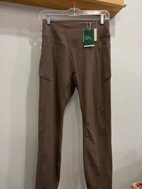 HALARA Chocolate Brown Ultrasculpt High-Rise Leggings with Side Pocket